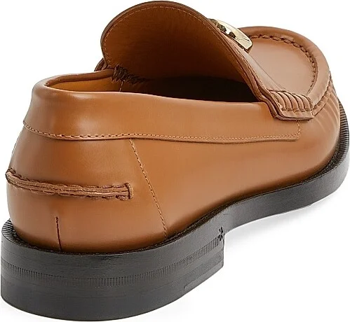 Women's Princetown Leather Loafer - Brown - Size 8 - Image 3