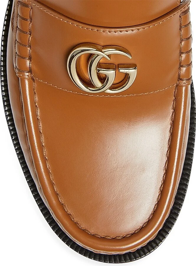 Women's Princetown Leather Loafer - Brown - Size 8 - Image 5
