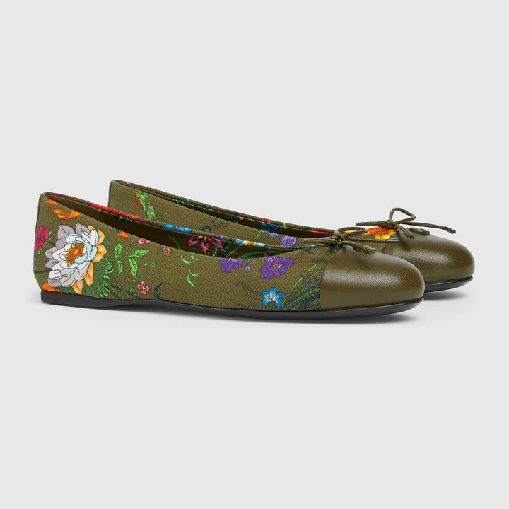 Women's printed ballet flat - Image 2