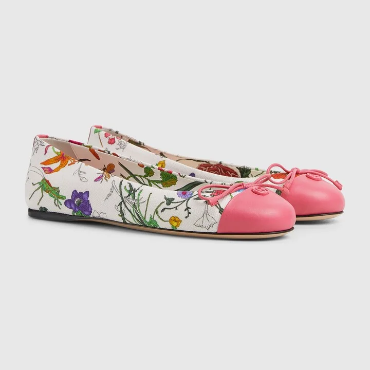 Women's printed ballet flat - Image 2