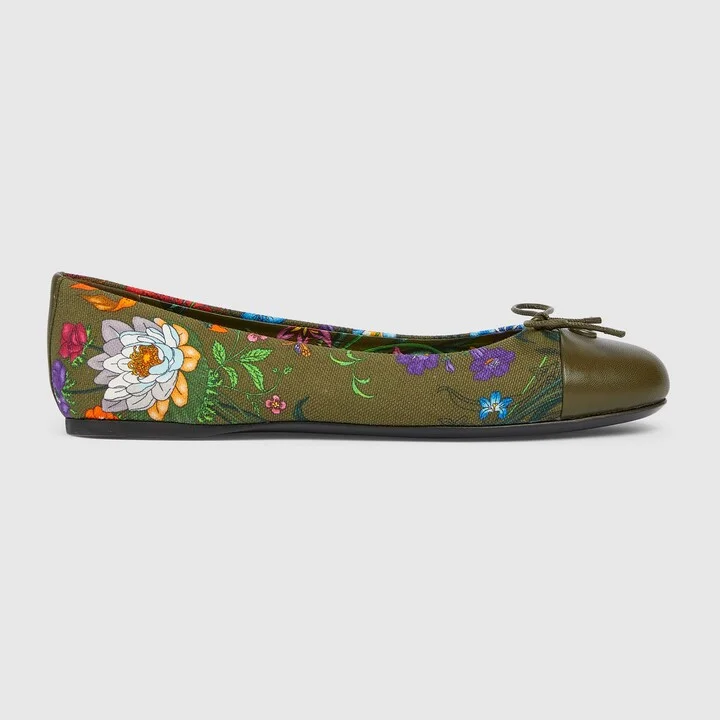 Women's printed ballet flat
