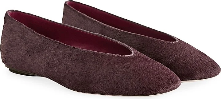 Women's Prudence Calf Hair Ballet Flats - Ruby - Size 5.5 - Image 2