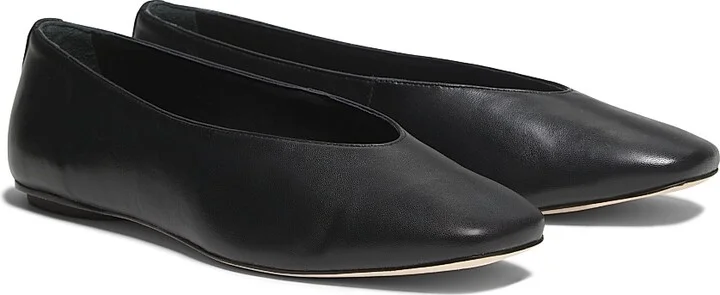 Women's Prudence Leather Ballet Flats - Black - Size 5 - Image 2