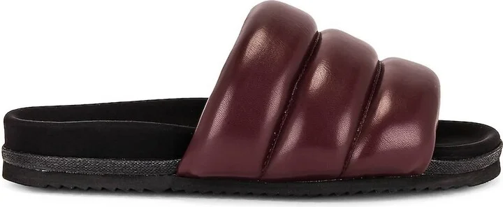 Women's Puffy Slide Sandal In Berry