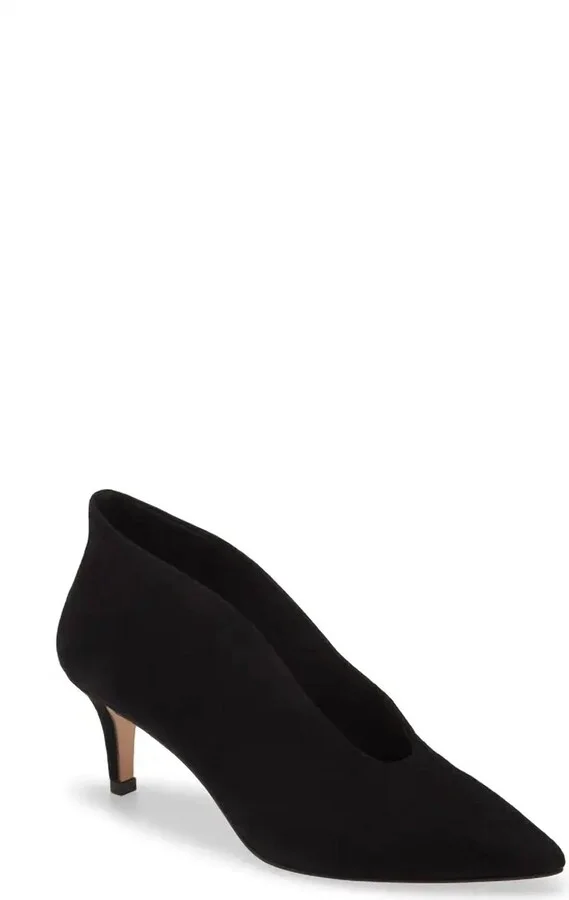 Women's Pump Helena Suede Heels In Black