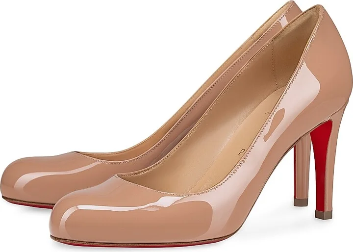 Women's Pumppie 85MM Patent Leather Pumps - Beige - Size 6 - Image 2