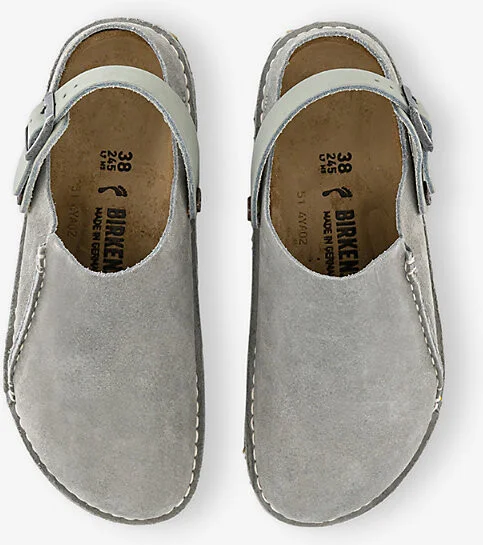 Womens Pure Sage Lutry Suede Clogs Eur 40 / 7 Uk Women - Image 2
