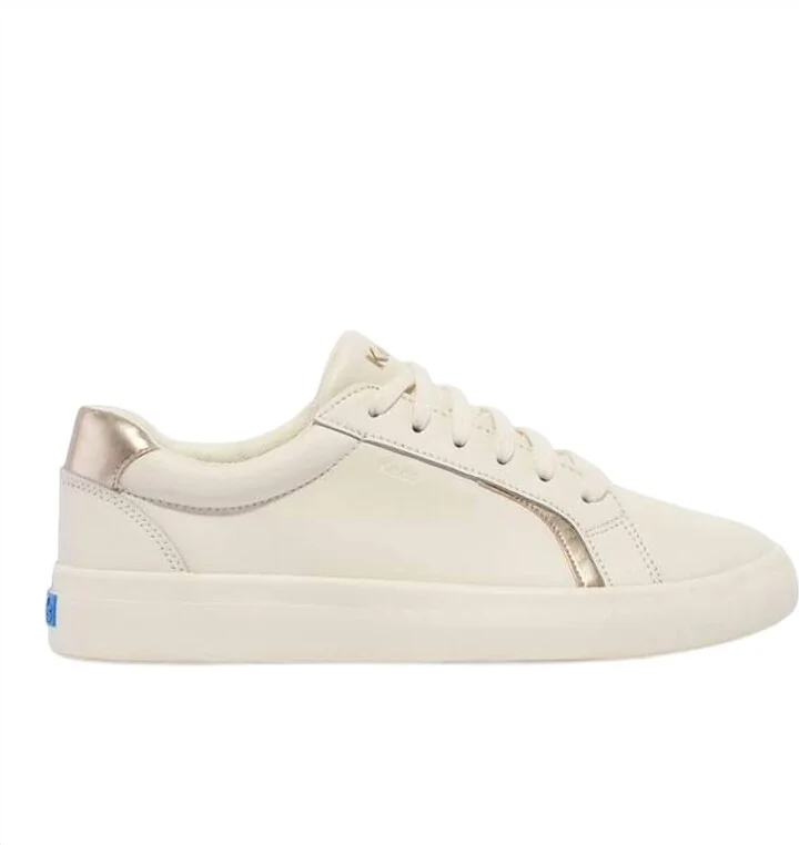 Womens' Pursuit Leather Sneaker In Off White