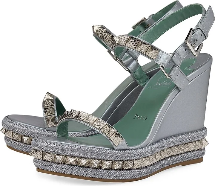 Women's Pyraclou 110MM Leather Platform Sandals - Manuka - Size 4 - Image 2