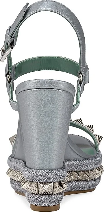 Women's Pyraclou 110MM Leather Platform Sandals - Manuka - Size 4 - Image 3