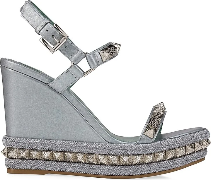 Women's Pyraclou 110MM Leather Platform Sandals - Manuka - Size 4