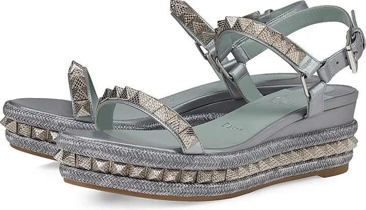 Women's Pyraclou 60MM Leather Platform Sandals - Manuka - Size 6 - Image 2