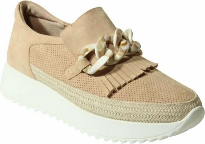 Women's Qerene Sneaker In Nude Suede