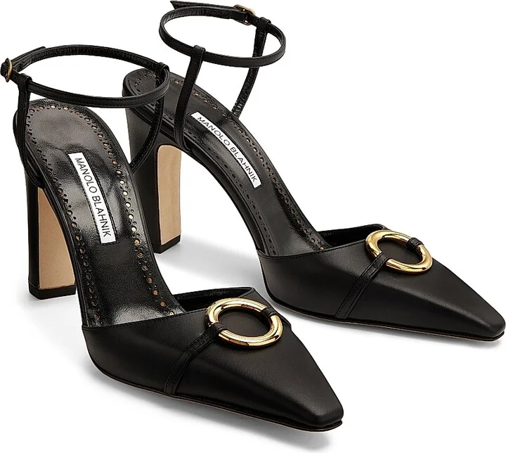 Women's Querelle Embellished Leather Pumps - Black - Size 8 - Image 2