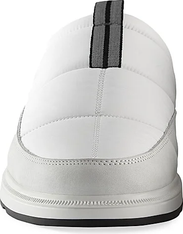 Women's Quilted Nylon Mule Slippers - White - Size 6 - Image 3