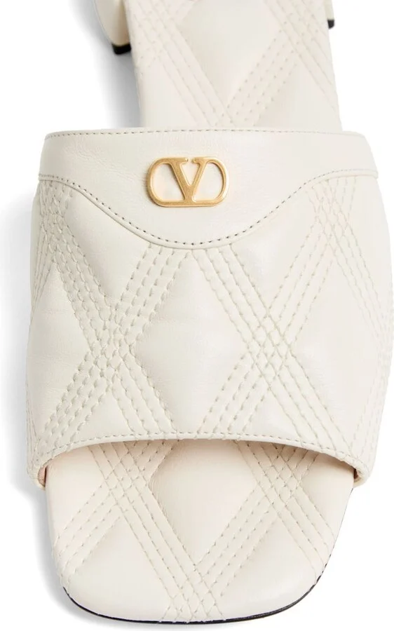 Women's Quiltie 67 Slide Sandal In 20Mm Quilted Nappa Leather - Image 3