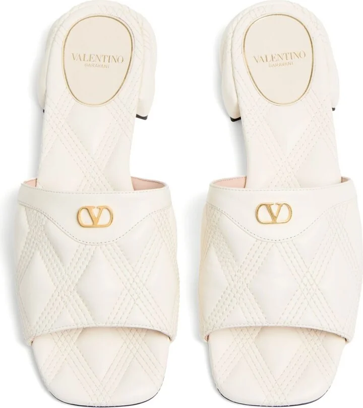 Women's Quiltie 67 Slide Sandal In 20Mm Quilted Nappa Leather - Image 6