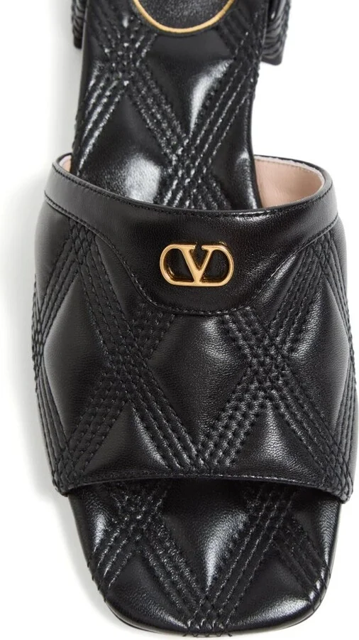 Women's Quiltie 67 Slide Sandal In 60Mm Quilted Nappa Leather - Image 5