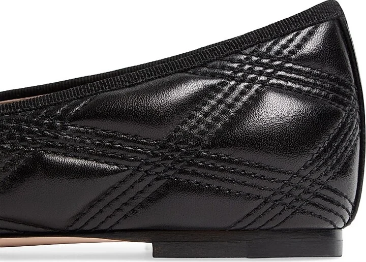 Women's Quiltie Ballerinas 67 in Quilted Nappa Leather - Black - Size 7 - Image 6