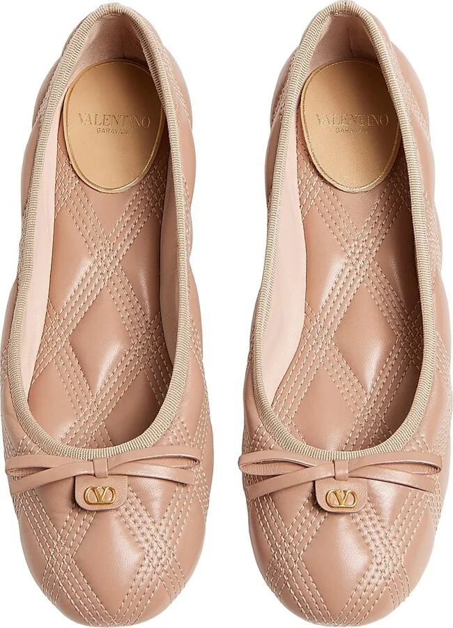 Women's Quiltie Ballerinas 67 in Quilted Nappa Leather - Black - Size 7 - Image 10
