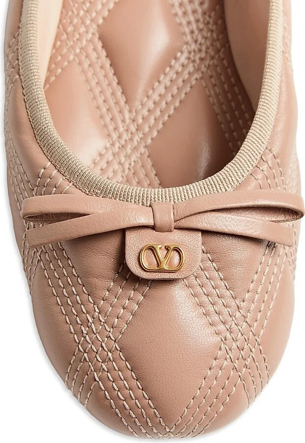 Women's Quiltie Ballerinas 67 in Quilted Nappa Leather - Black - Size 7 - Image 11