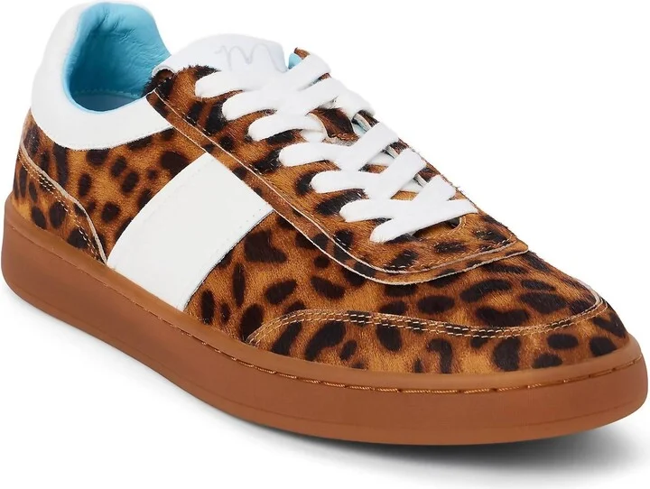 Women's Quincy Low-Top Sneaker In Cheetah Cow Hair