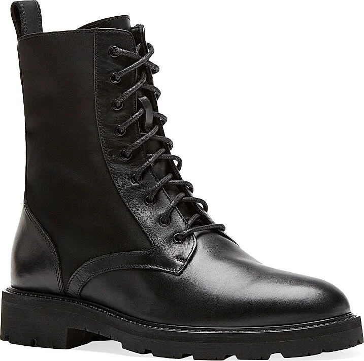 Women's Quint 40MM Leather & Nylon Booties - Black - Size 5 - Image 2