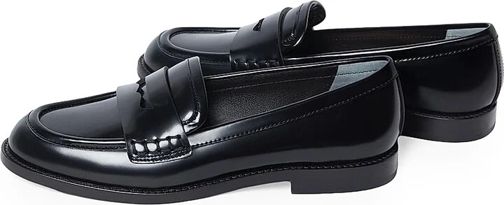 Women's Rachel Leather Penny Loafers - Black - Size 11 - Image 3
