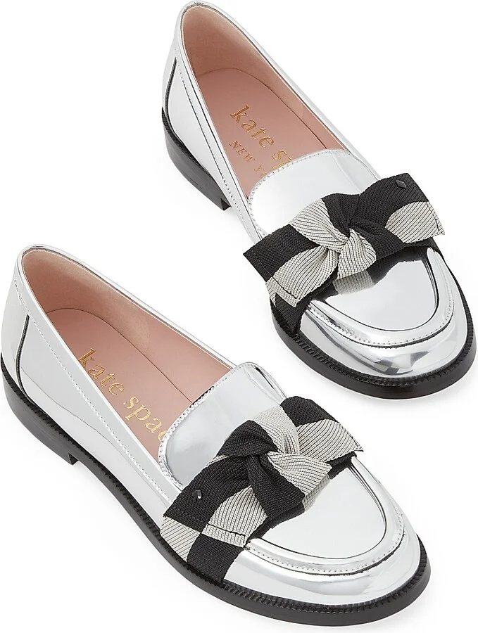 Women's Racing Stripe Leandra Loafers - Silver - Size 6.5 - Image 4