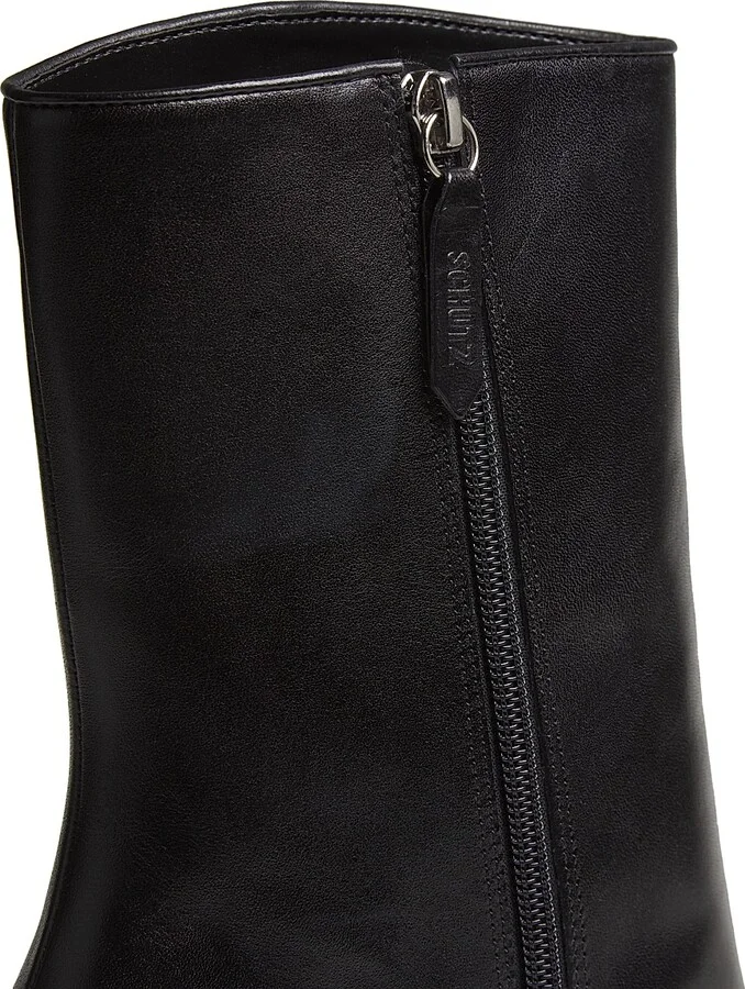 Women's Raffaela 90MM Leather Booties - Black - Size 5 - Image 5