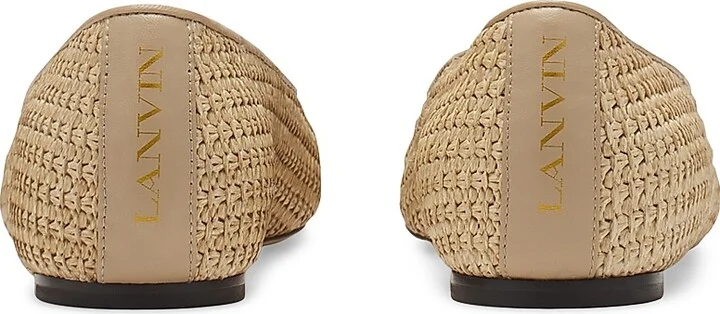 Women's Raffia Ballerinas - Natural - Size 5 - Image 3