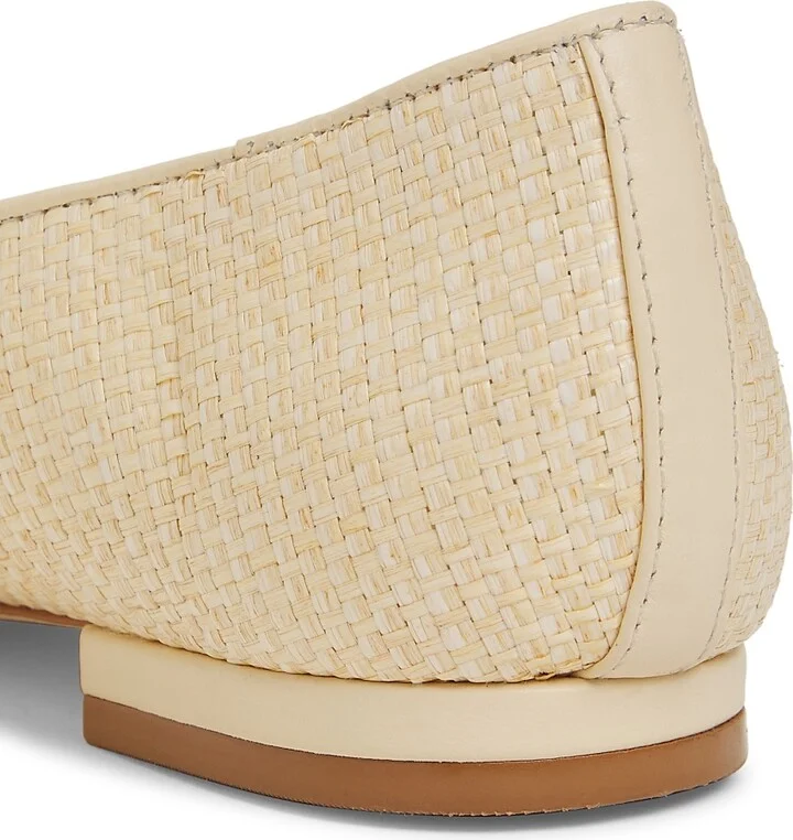 Women's Raffia Ballet Flats - Natural - Size 10.5 - Image 5