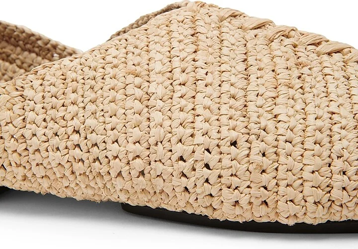 Women's Raffia Palm Slippers - Natural - Size 6.5 - Image 5
