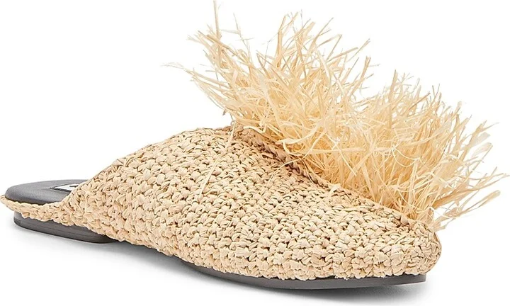Women's Raffia Palm Slippers - Natural - Size 6.5 - Image 2
