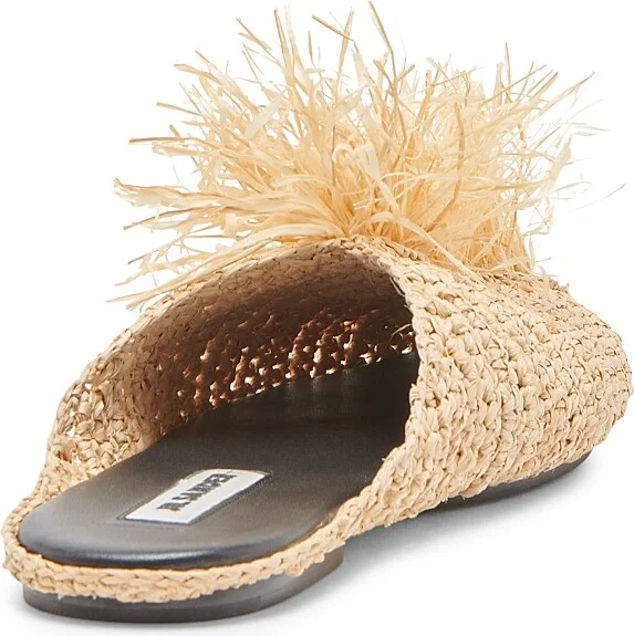Women's Raffia Palm Slippers - Natural - Size 6.5 - Image 3