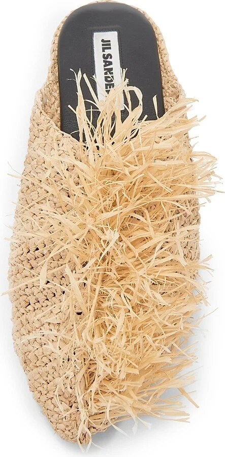 Women's Raffia Palm Slippers - Natural - Size 6.5 - Image 4
