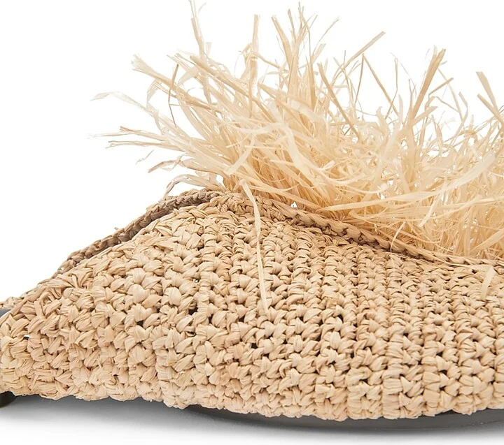 Women's Raffia Palm Slippers - Natural - Size 6.5 - Image 5