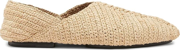 Women's Raffia Palm Slippers - Natural - Size 6.5