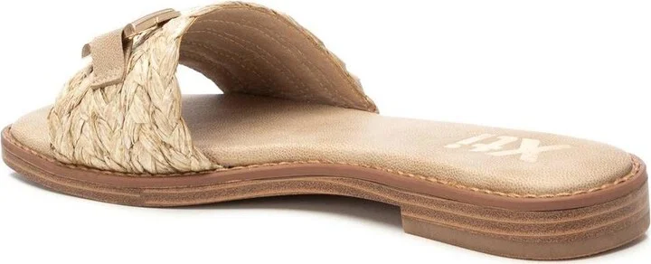 Women's Raffia Slide Sandals By Xti - Image 7