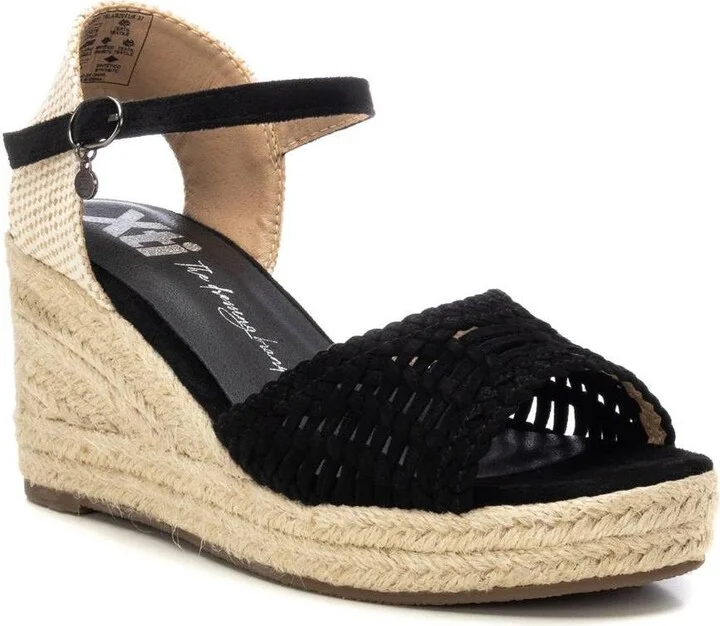 Women's Raffia Wedge Sandals By Xti - Image 2
