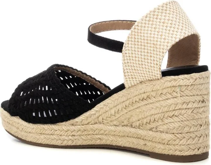 Women's Raffia Wedge Sandals By Xti - Image 4