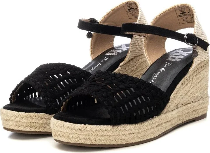 Women's Raffia Wedge Sandals By Xti - Image 5
