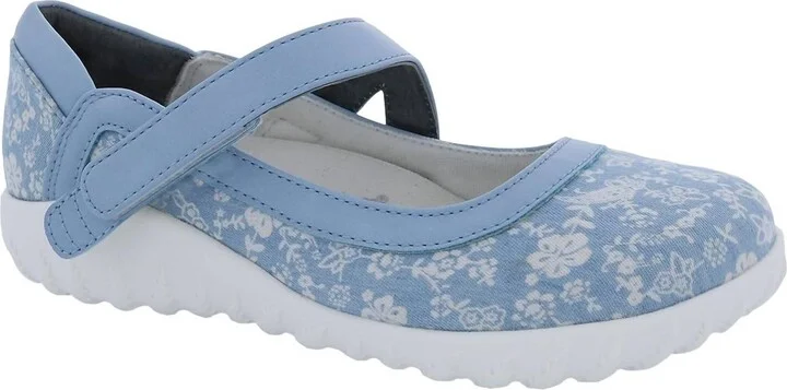 Women's Rainbow Mary Jane Shoe In Blue Flower