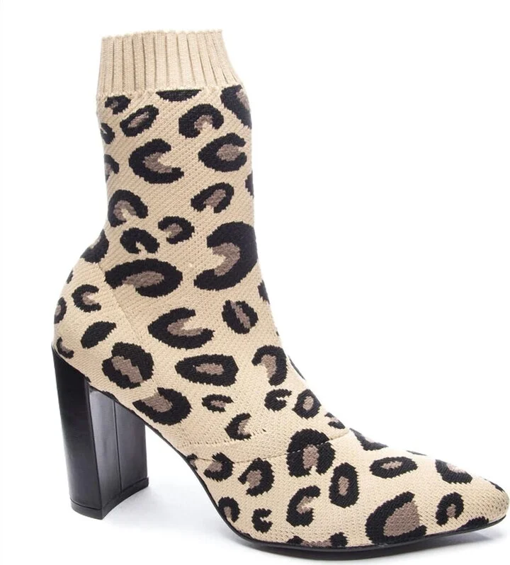 Women's Raine Leopard Bootie In Tan