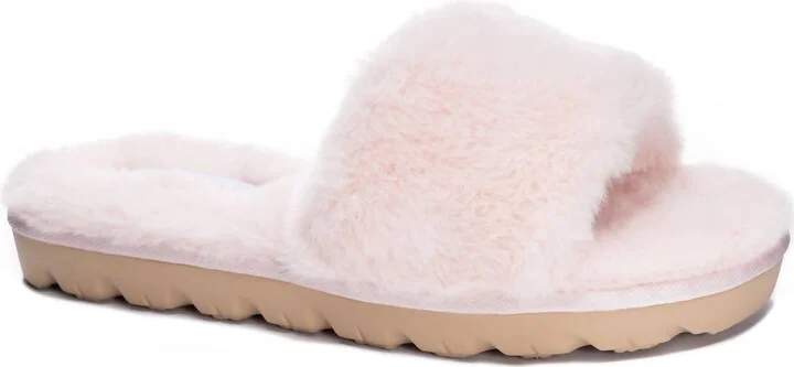 Women's Rally Faux Fur Slide In Pink