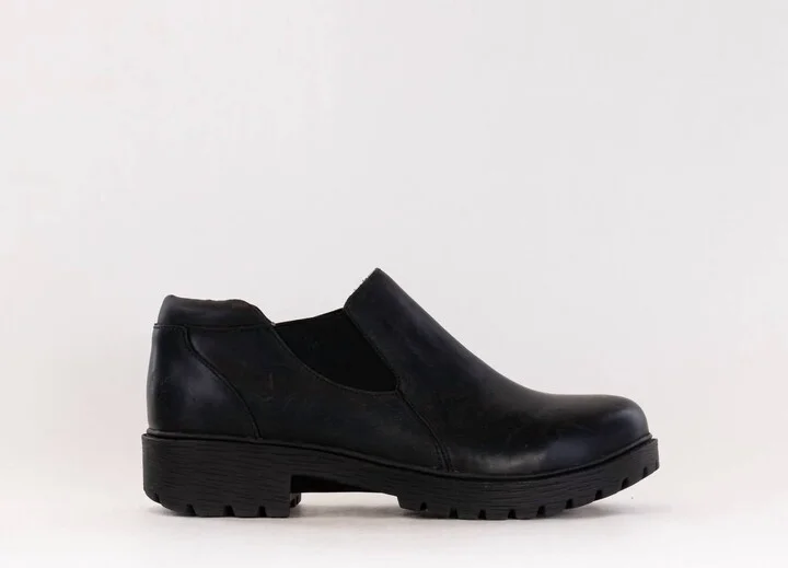 Women's Ramona Leather Ankle Boots In Oiled Black