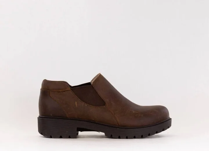 Women's Ramona Leather Ankle Boots In Oiled Brown