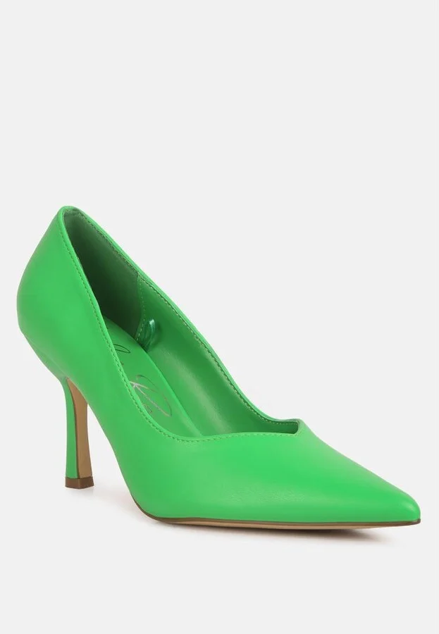 Womens Rarity Point Toe Stiletto Heeled Pumps - Image 5