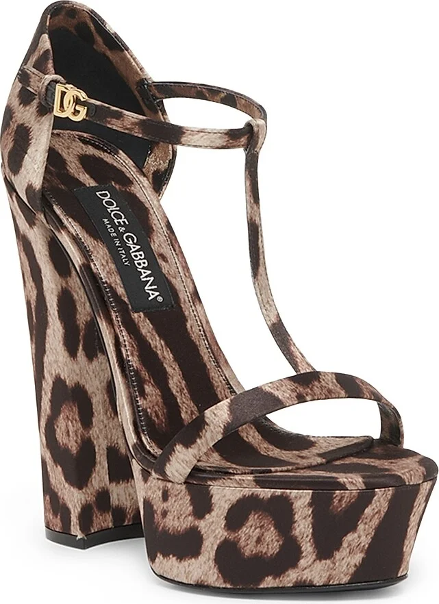 Women's Raso Stampato145MM Leopard-Print Sandals - Leopard Print - Size 7 - Image 2