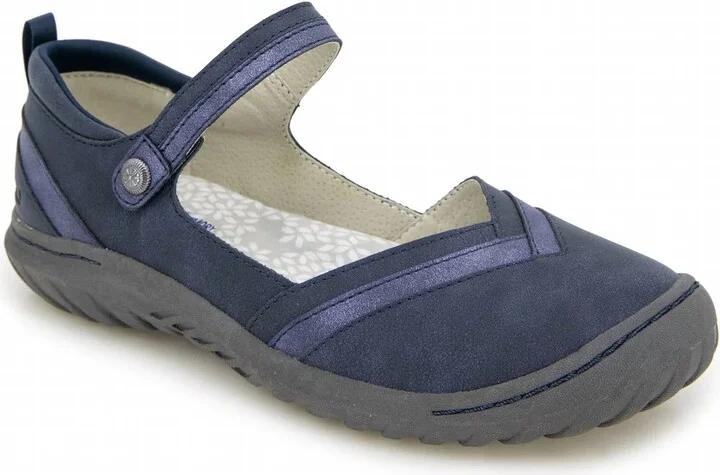 Women's Raven Flat Shoes - Medium In Navy Shimmer
